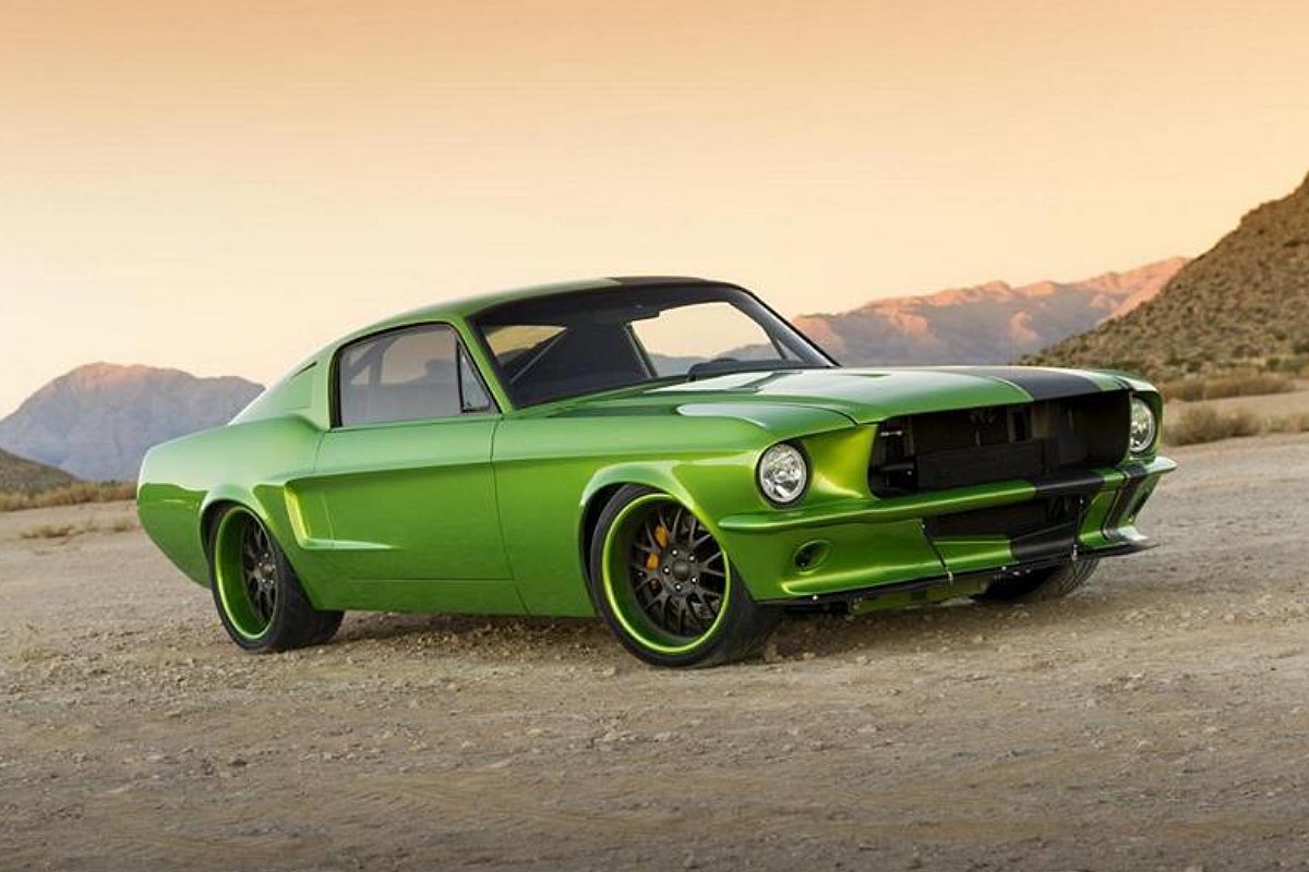 1967 Ford Mustang restomod calling card V8
