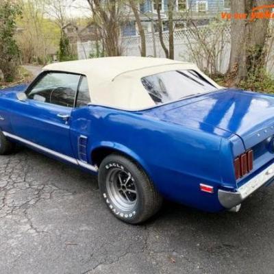 1969 mustang convertible arriere 