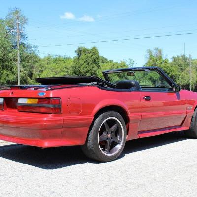 1987 mustang convertible arriere