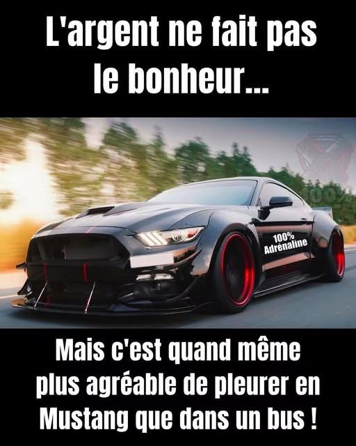 Pleurer en mustang